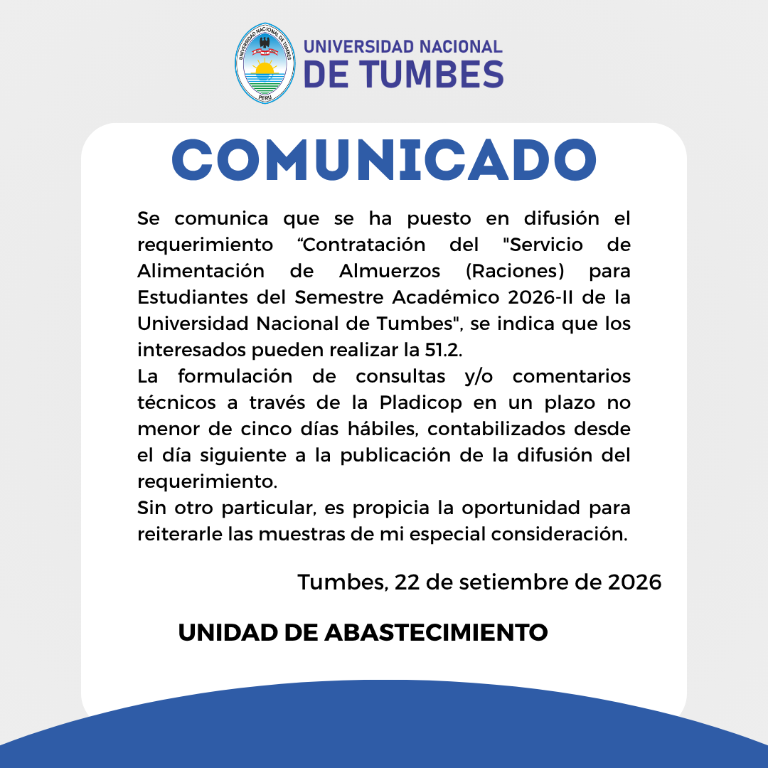 COMUNICADO 
